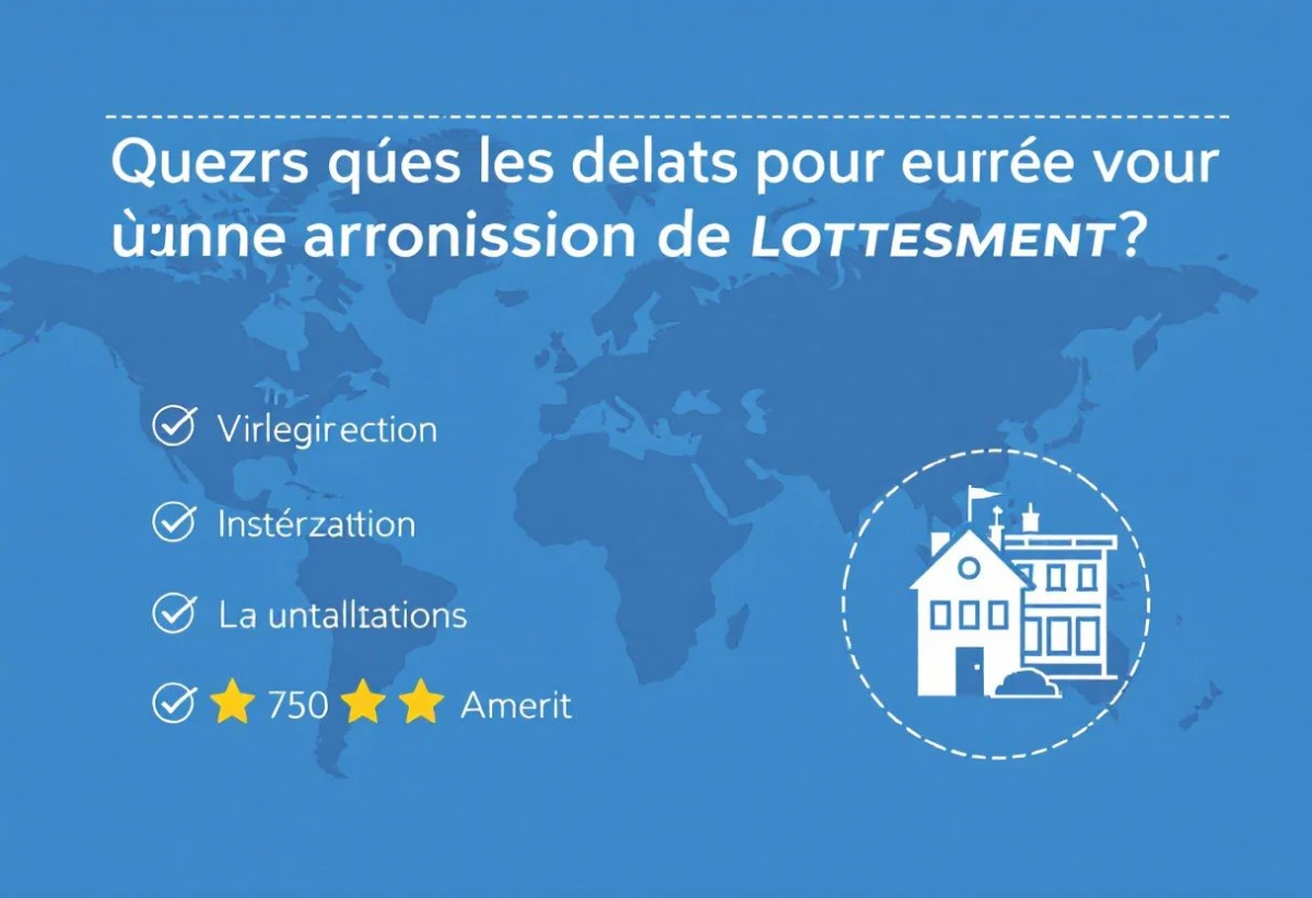 Quels sont les délais pour obtenir une autorisation de lotissement ?