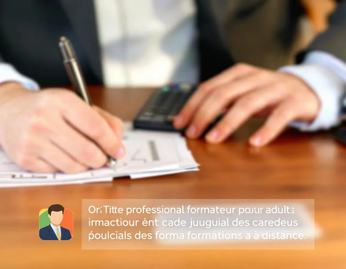 Titre professionnel formateur pour adulte et cadre juridique des formations à distance