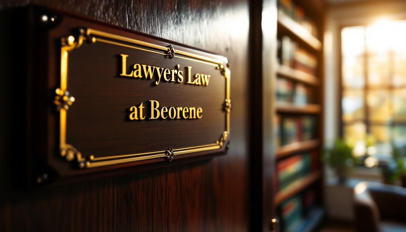 Plaque professionnelle d’avocat : enjeux juridiques à considérer