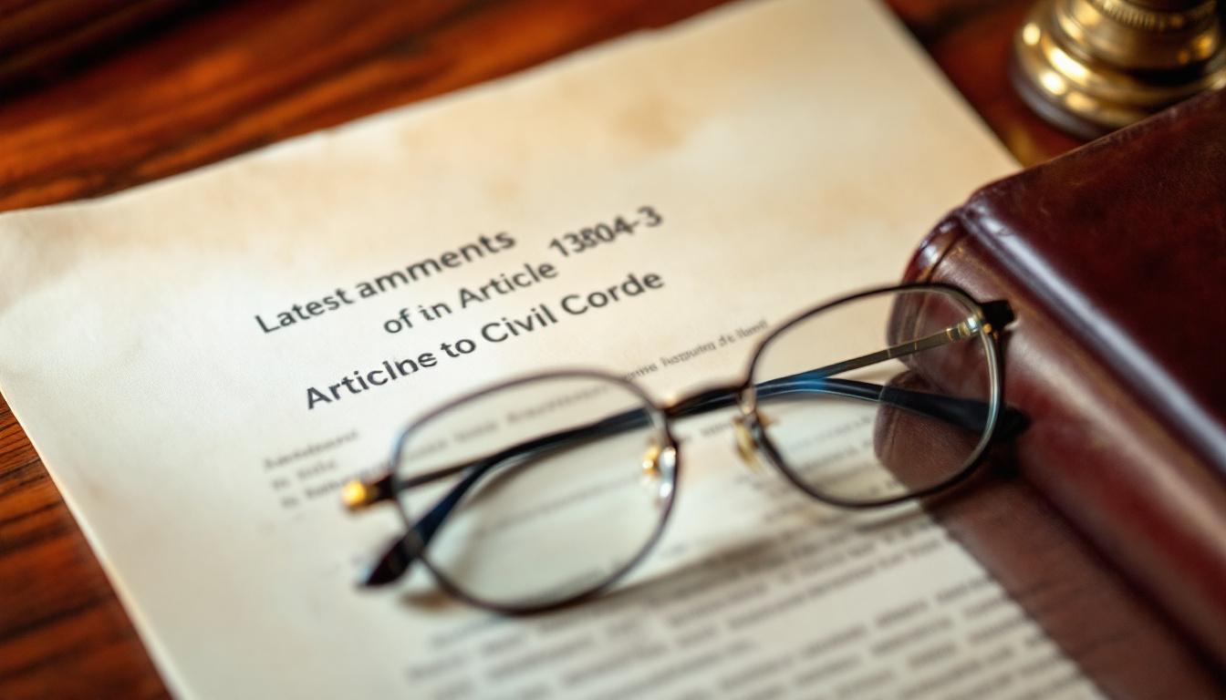 Les modifications récentes de l'article 1304 3 du code civil